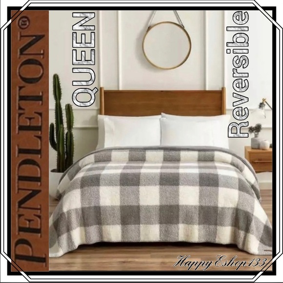 Pendleton Bedding Pendleton Luxurious Blanket Sherpa Queen Rob Roy